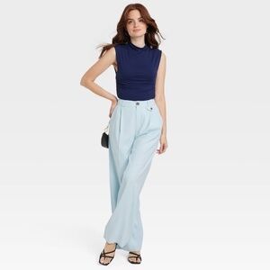 A New Day Light Blue High-Waisted Trousers – Chic & Polished!